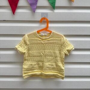 Gap yellow knit top
